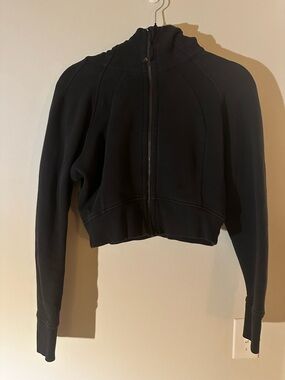 lululemon athletica Black Cropped Full-Zip Hoodie